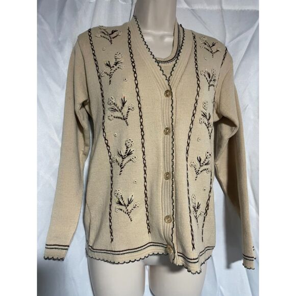 Pristine adorable  vintage  wool sweater set size S / 34 - Picture 9 of 16